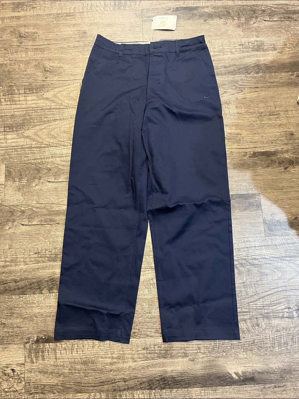 Nike Dark Blue Straight-Leg Pants